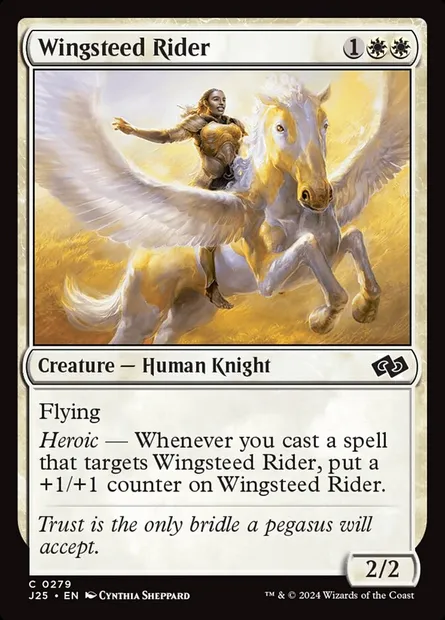 Wingsteed Rider, Magic card J25 279 — Foundations Jumpstart set