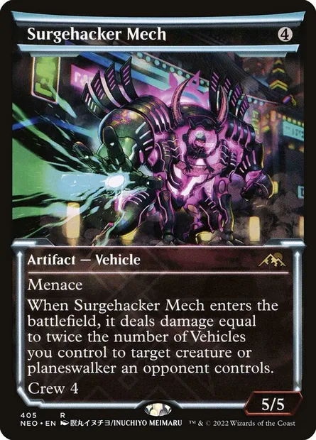 Surgehacker Mech, Magic card NEO 405 — Kamigawa: Neon Dynasty set