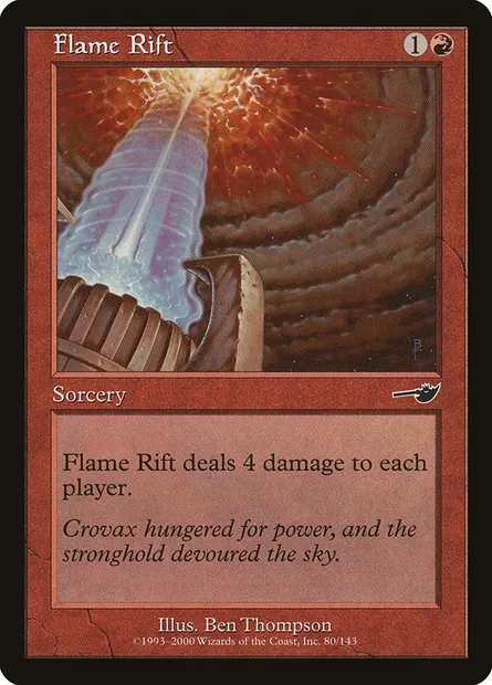 Flame Rift, Magic card NEM 80 — Nemesis set