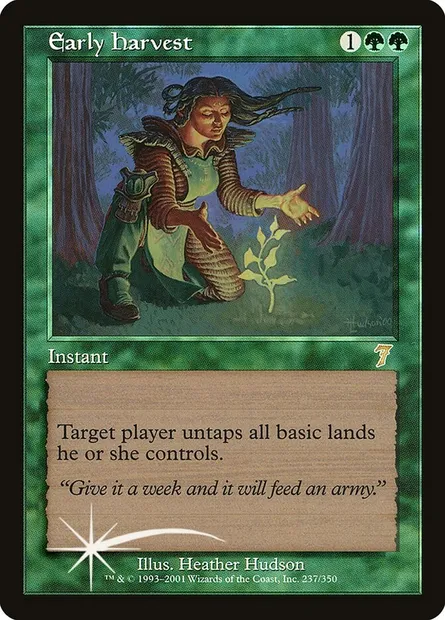 Early Harvest, Magic card 7ED 237★ — Seventh Edition set