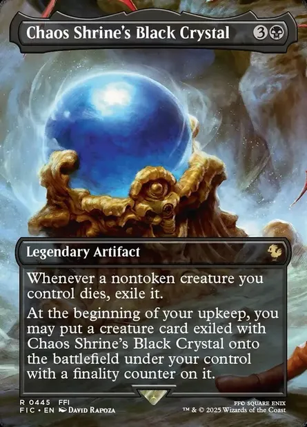 Chaos Shrine's Black Crystal, Magic card FIC 445 — Final Fantasy Commander set