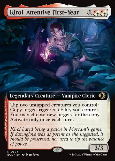 Kirol, Attentive First-Year, Magic card ECL 374 — Lorwyn Eclipsed set