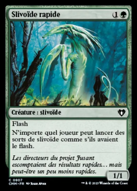 Slivoïde rapide, carte Magic CMM 907 — extension Commander Masters