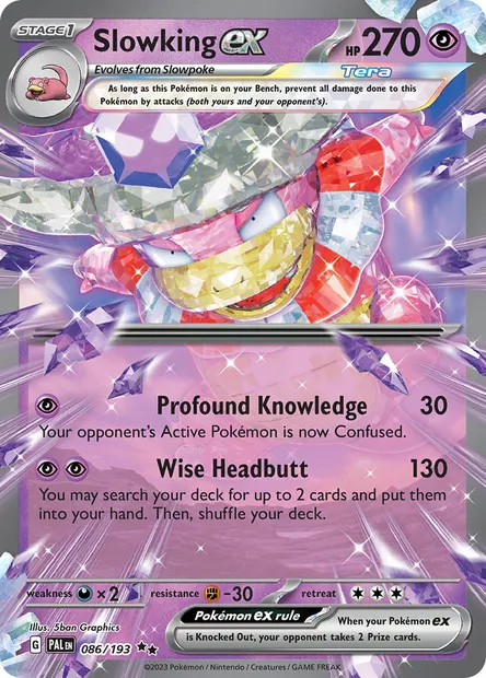 Slowking ex, Pokémon card PAL 086 — Paldea Evolved set