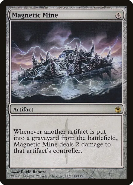 Magnetic Mine, Magic card MBS 113 — Mirrodin Besieged set