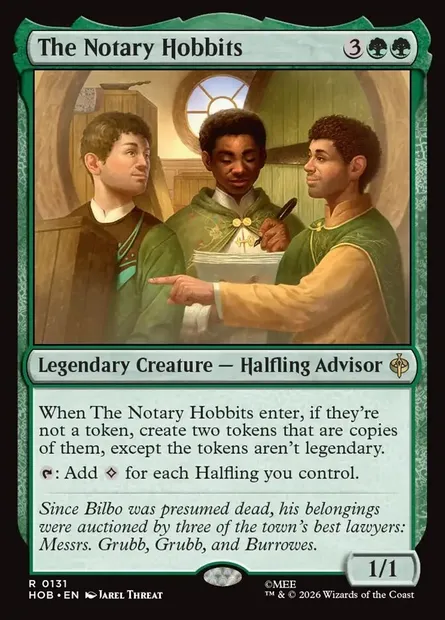 The Notary Hobbits, Magic card HOB 131 — The Hobbit set