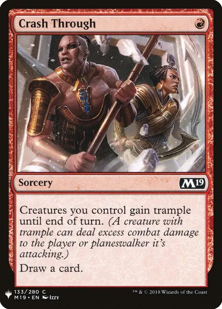 Crash Through, Magic card PLST M19-133 — The List set