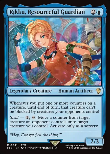 Rikku, Resourceful Guardian, Magic card FIC 41 — Final Fantasy Commander set