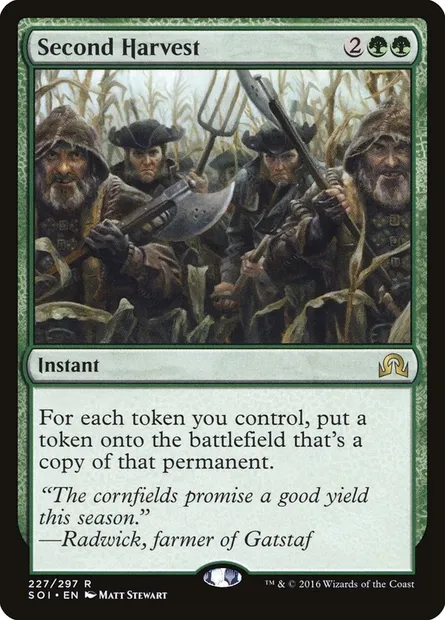 Second Harvest, Magic card SOI 227 — Shadows over Innistrad set