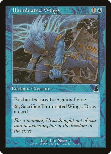 Illuminated Wings, Magic card UDS 34 — Urza's Destiny set