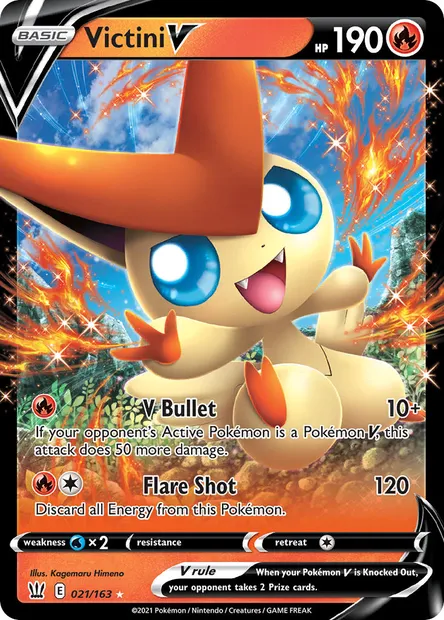 Victini V, Pokémon card BST 21 — Battle Styles set