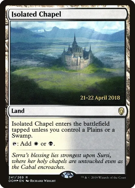 Isolated Chapel, Magic card PDOM 241s — Dominaria Promos set