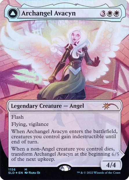 Archange Avacyn // Avacyn, la purificatrice, carte Magic SLD 1156 — extension Secret Lair Drop