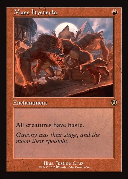 Mass Hysteria, Magic card INR 400 — Innistrad Remastered set