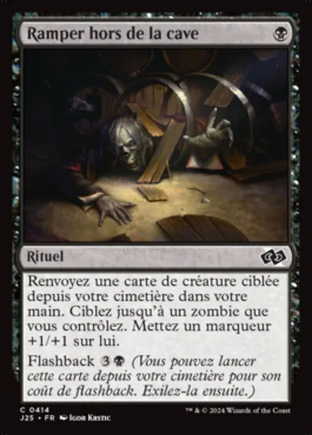Ramper hors de la cave, carte Magic J25 414 — extension Foundations Jumpstart