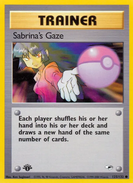 Sabrina's Gaze, Pokémon card GH 125 — Gym Heroes set