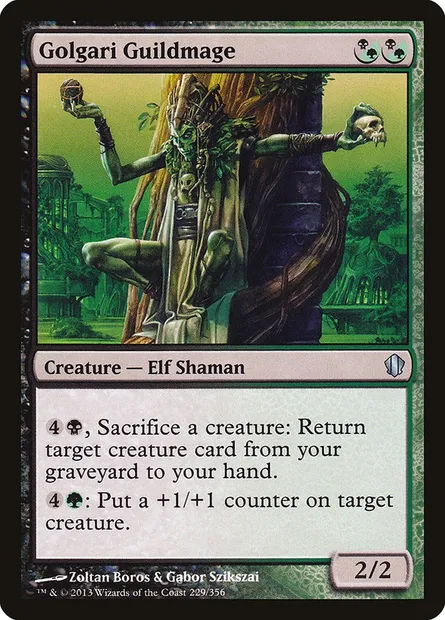 Golgari Guildmage, Magic card C13 229 — Commander 2013 set