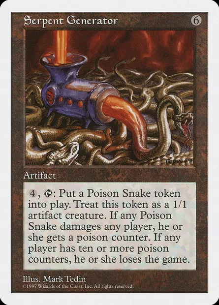 Serpent Generator, Magic card 5ED 397 — Fifth Edition set