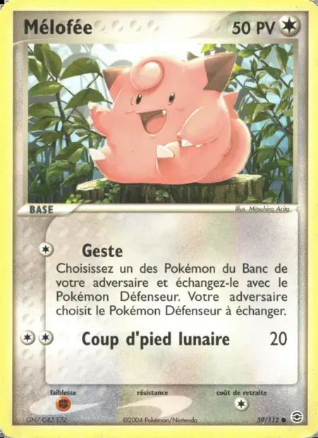 Mélofée, carte Pokémon RG 59 — extension EX Rouge Feu & Vert Feuille