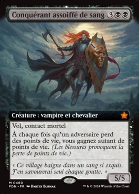 Conquérant assoiffé de sang, carte Magic FDN 460 — extension Foundations