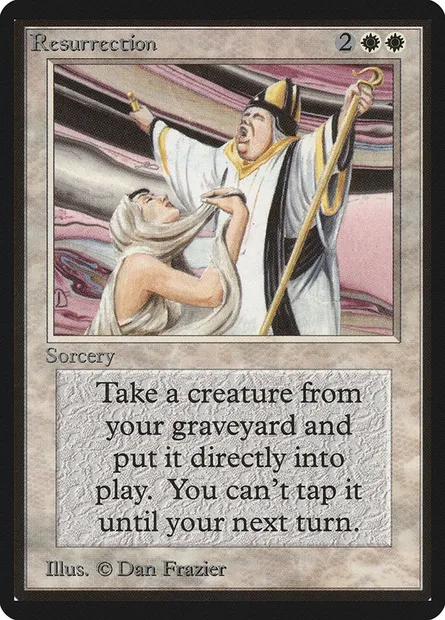 Résurrection, carte Magic LEB 35 — extension Limited Edition Beta
