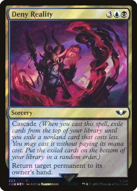 Deny Reality, Magic card 40K 223★ — Warhammer 40,000 Commander set