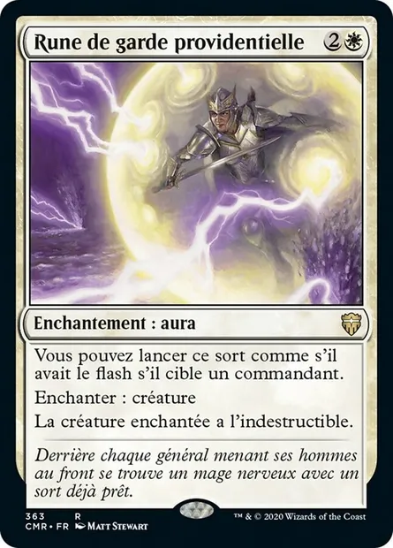 Rune de garde providentielle, carte Magic CMR 363 — extension Commander Legends