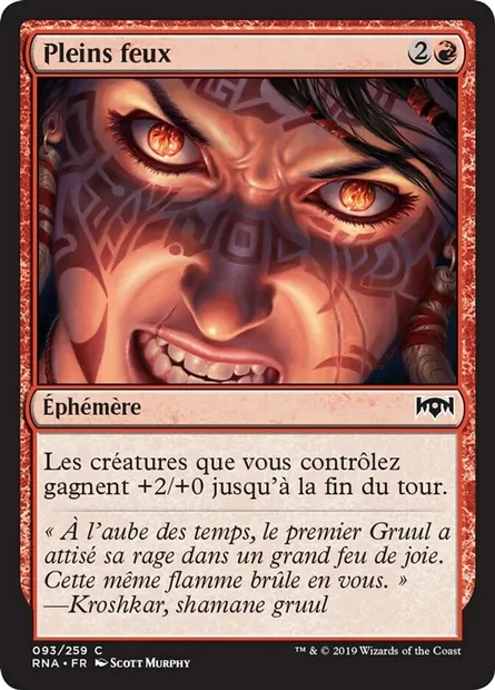 Pleins feux, carte Magic RNA 93 — extension L'allégeance de Ravnica