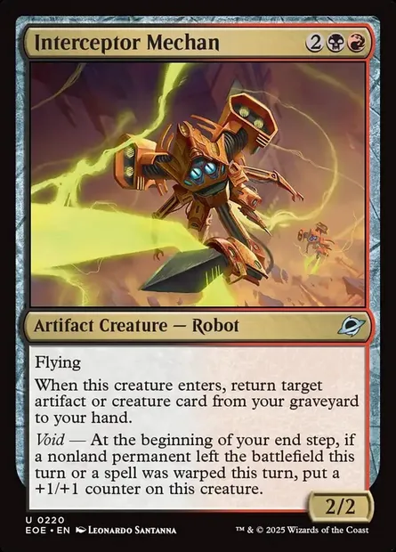 Interceptor Mechan, Magic card EOE 220 — Edge of Eternities set
