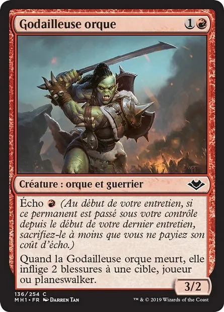 Godailleuse orque, carte Magic MH1 136 — extension Horizons du Modern