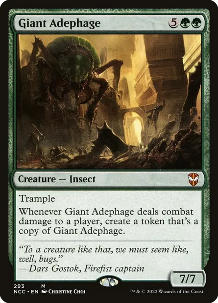 Giant Adephage, Magic card NCC 293 — New Capenna Commander set