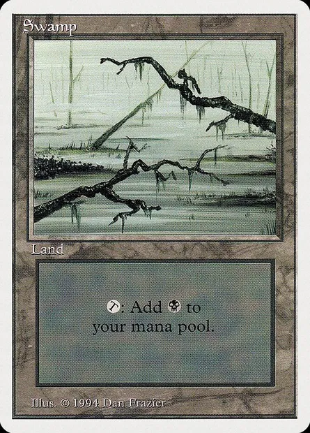 Swamp, Magic card SUM 300 — Summer Magic / Edgar set