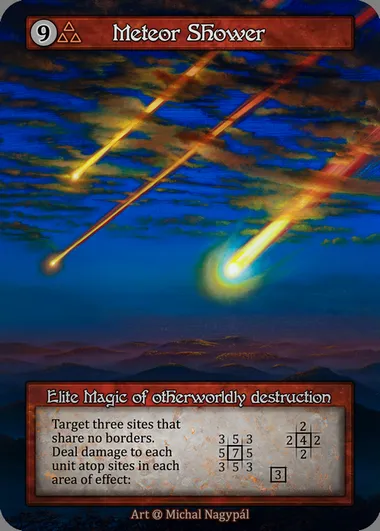 Meteor Shower, Sorcery card ALP 238 — Alpha set