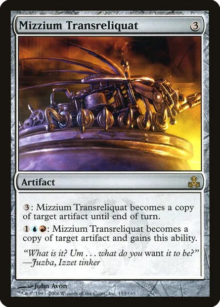 Mizzium Transreliquat, Magic card GPT 153 — Guildpact set