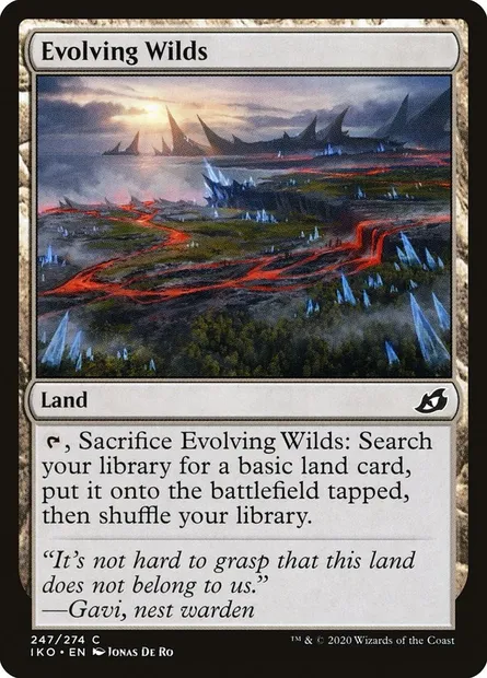 Evolving Wilds, Magic card IKO 247 — Ikoria: Lair of Behemoths set