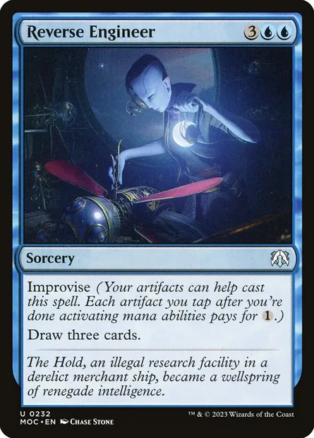 Reverse Engineer, Magic card MOC 232 — March of the Machine Commander set