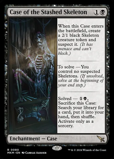 Case of the Stashed Skeleton, Magic card MKM 80 — Murders at Karlov Manor set