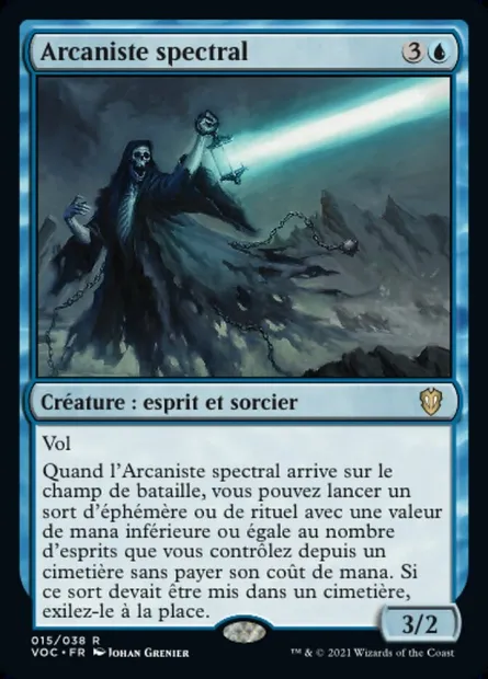 Arcaniste spectral, carte Magic VOC 15 — extension Crimson Vow Commander