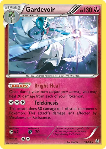 Gardevoir, Pokémon card AOR 54 — Ancient Origins set