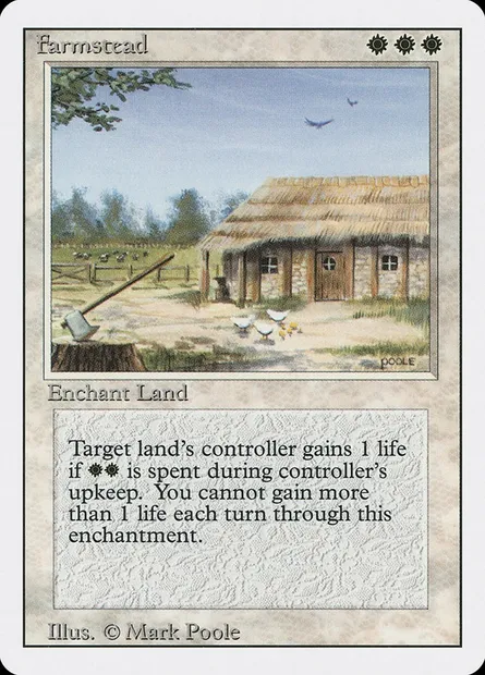 Farmstead, Magic card 3ED 19 — Revised Edition set