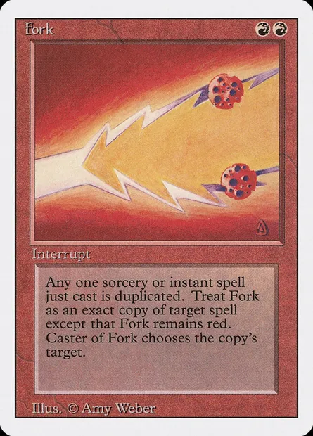 Fourche, carte Magic 3ED 153 — extension Revised Edition