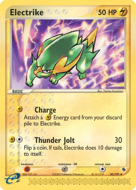 Electrike, Pokémon card RS 30 — Ruby & Sapphire set