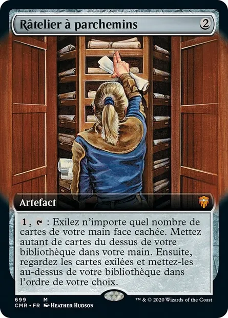 Râtelier à parchemins, carte Magic CMR 699 — extension Commander Legends