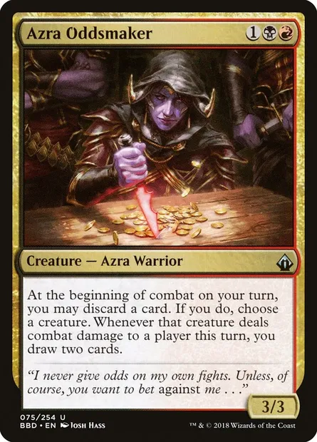 Azra Oddsmaker, Magic card BBD 75 — Battlebond set