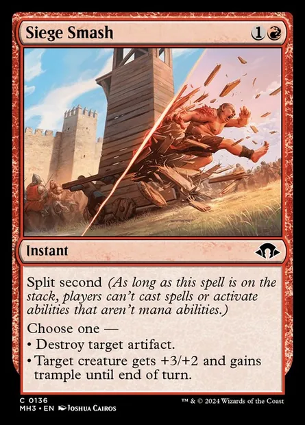 Siege Smash, Magic card MH3 136 — Modern Horizons 3 set