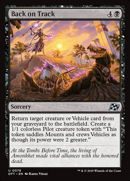 Back on Track, Magic card DFT 76 — Aetherdrift set