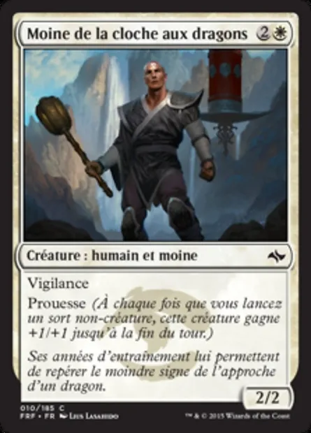 Moine de la cloche aux dragons, carte Magic FRF 10 — extension Destin reforgé