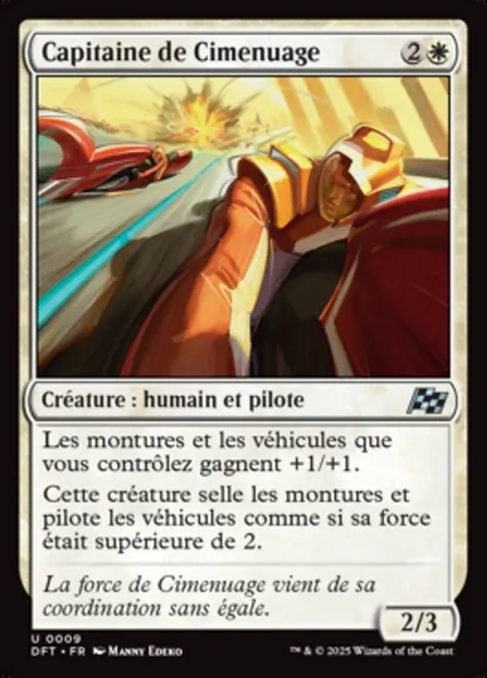 Capitaine de Cimenuage, carte Magic DFT 9 — extension Aetherdrift
