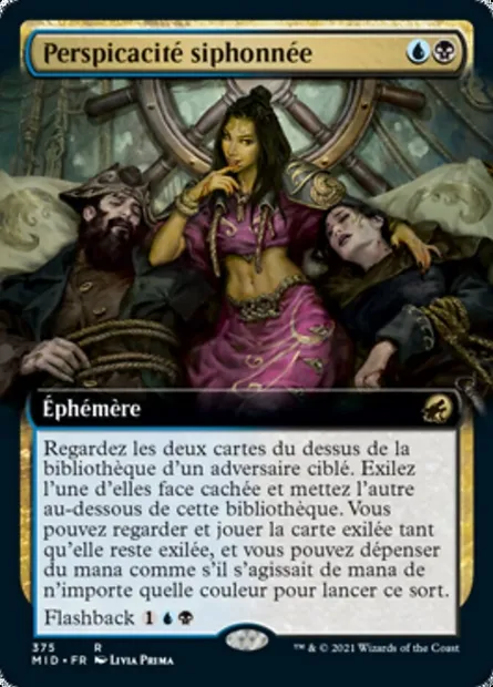 Perspicacité siphonnée, carte Magic MID 375 — extension Innistrad : chasse de minuit