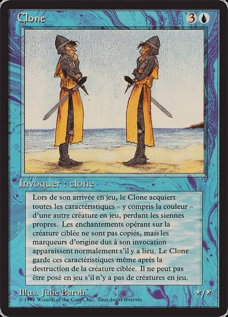 Clone, Magic card FBB 51 — Foreign Black Border set